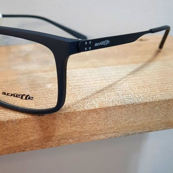 NEW Rx'able Eyeglass Frame by ARNETTE, matte black, 54 17 140 lightweight square - Picture 6 of 6